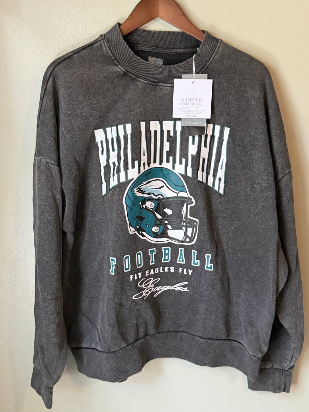 Gameday Couture Philadelphia Eagles Gray Pullover Sweatshirt